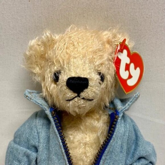 Vintage Ty Attic Treasures Logan Canada Jointed Teddy Bear Plush 2000 w/Tags - Picture 2 of 12